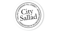 Logotyp City sallad svart/vit